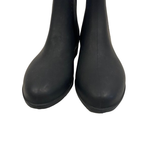 Jeffrey Campbell Forecast 2 Black Matte Rain Boots Women's Size 10 - Picture 2 of 9